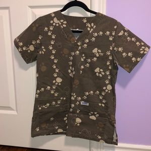 Mobb Paw Print Scrub